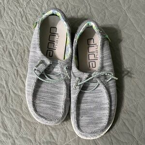 Hey Dude Gray Slippers Casual Comfort